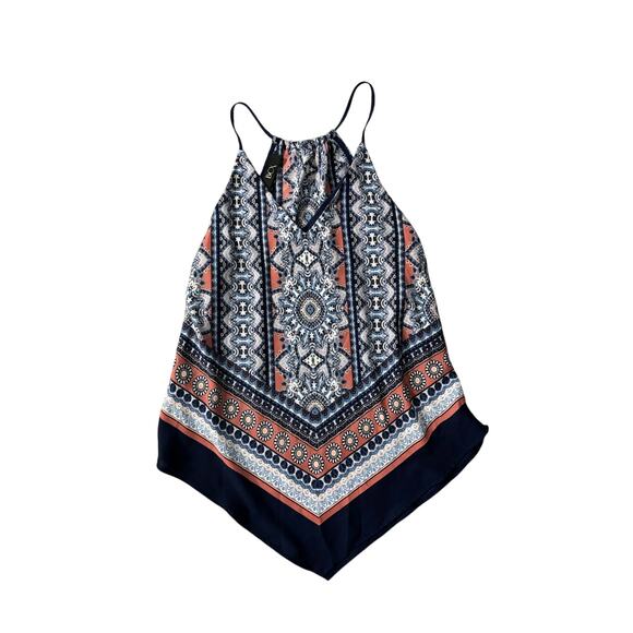 BCX Bandana Print Flowy Tank Top - Size M - Picture 1 of 2